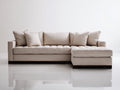 Sofás de esquina tapizados 250x165x88 cm - Beige - Chaise longue integrada - Diseño contemporáneo