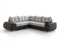 Sofás de esquina tapizado 280x220x88 cm - gris claro-gris oscuro - diseño moderno con estructura en L